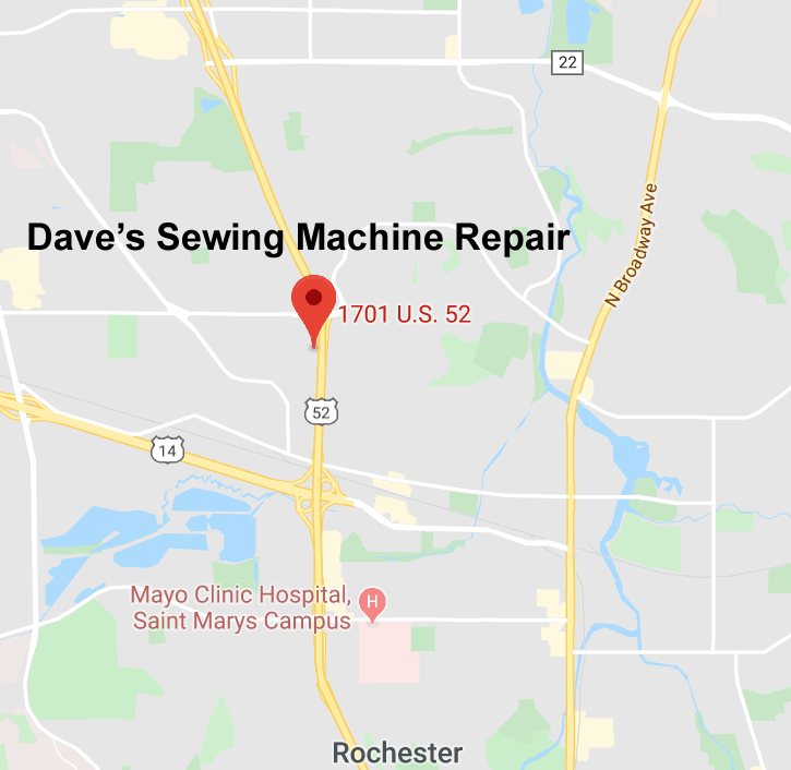 Dave's SEWING MACHINE REPAIR LOCATIONS
